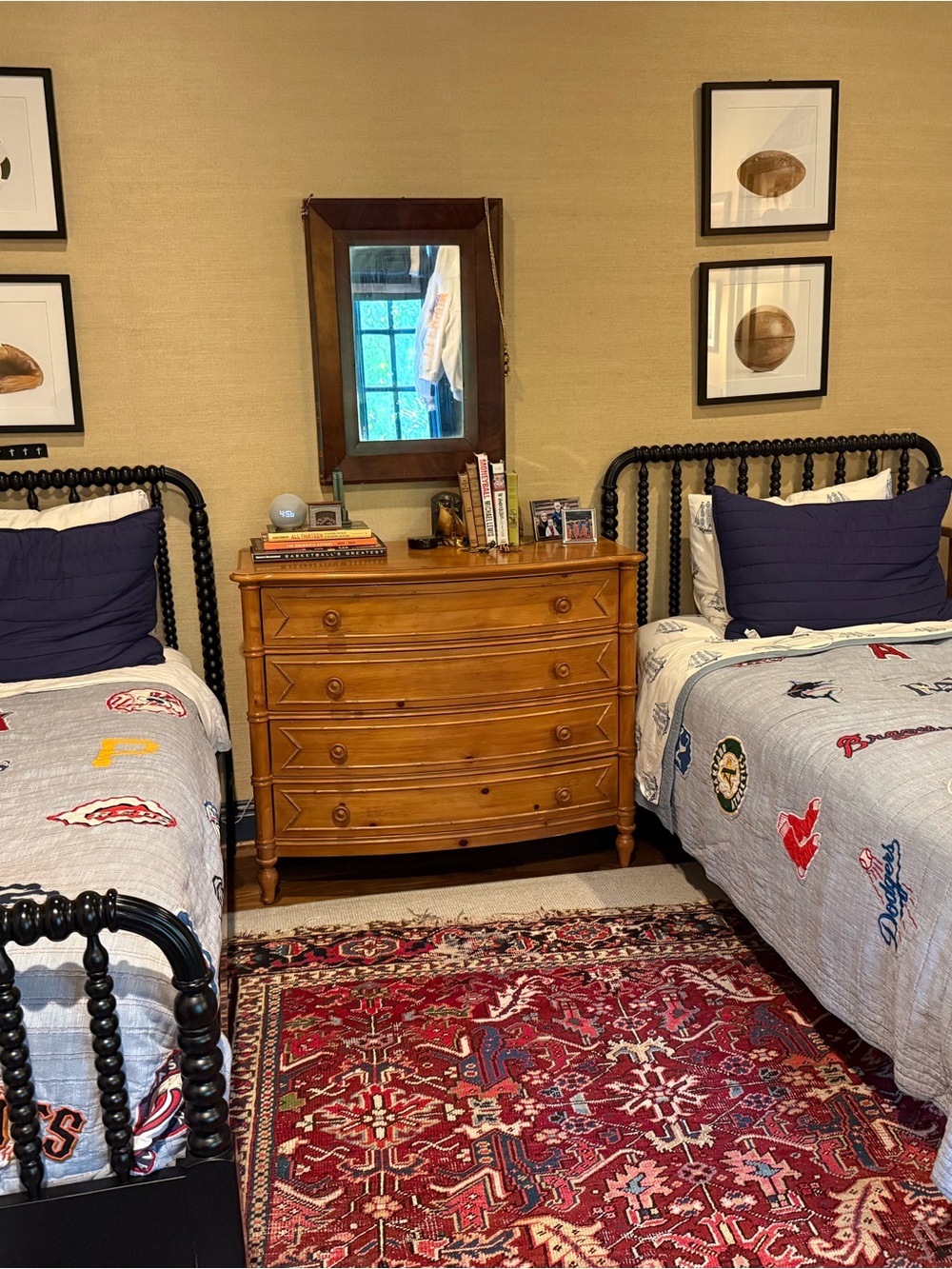 MLB Pottery Barn Teen Twin Quilts and Twin Branson Navy Shams